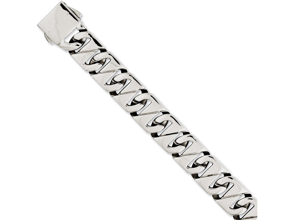 Chisel Stainless Steel Polished Fancy Link 8.5in Bracelet
