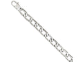 Chisel Stainless Steel Polished Squares Bracelet