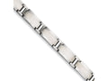 Chisel Stainless Steel Brushed and Polished Bracelet