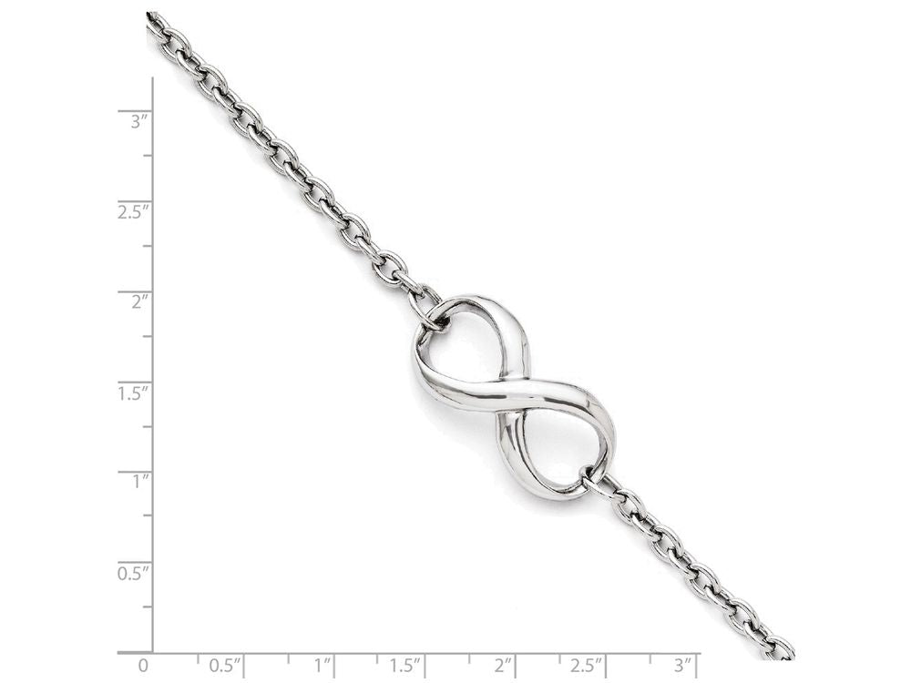 FJC Finejewelers Stainless Steel Polished Infinity Bracelet