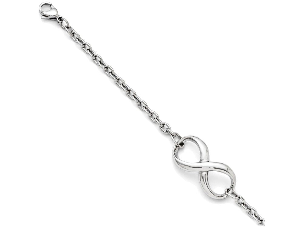 FJC Finejewelers Stainless Steel Polished Infinity Bracelet
