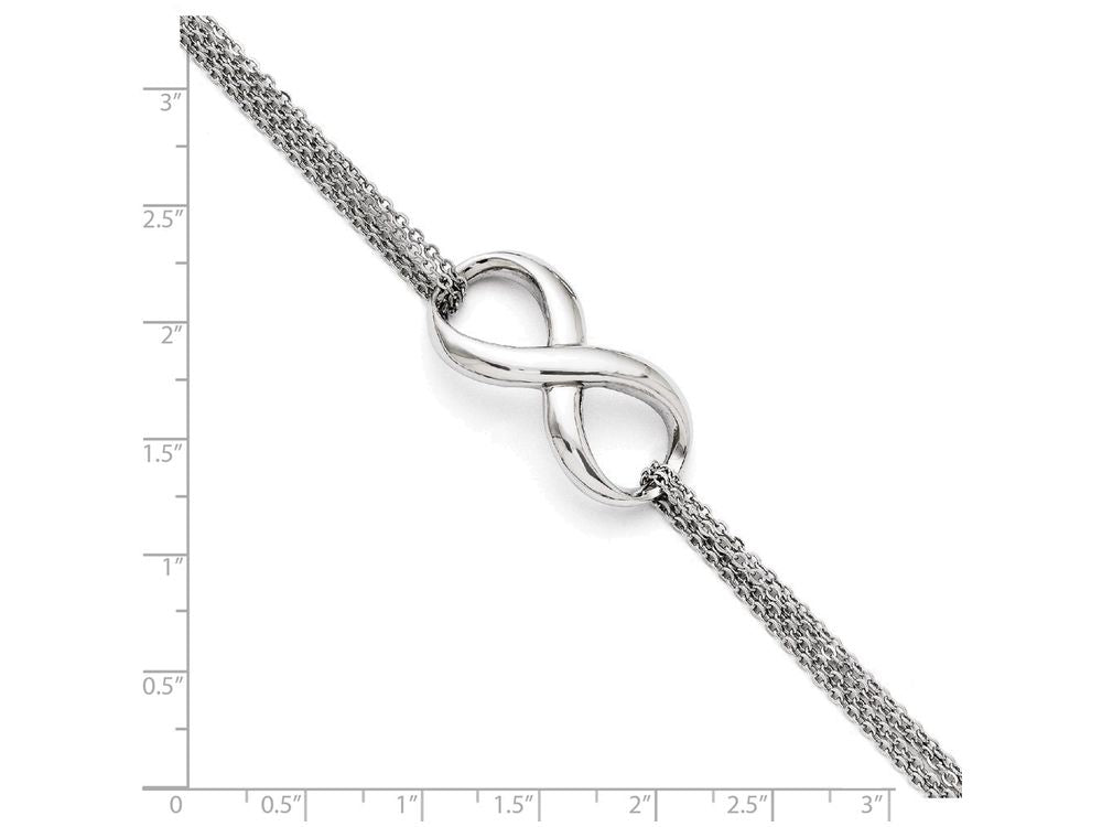 FJC Finejewelers Stainless Steel Polished Infinity Symbol Bracelet