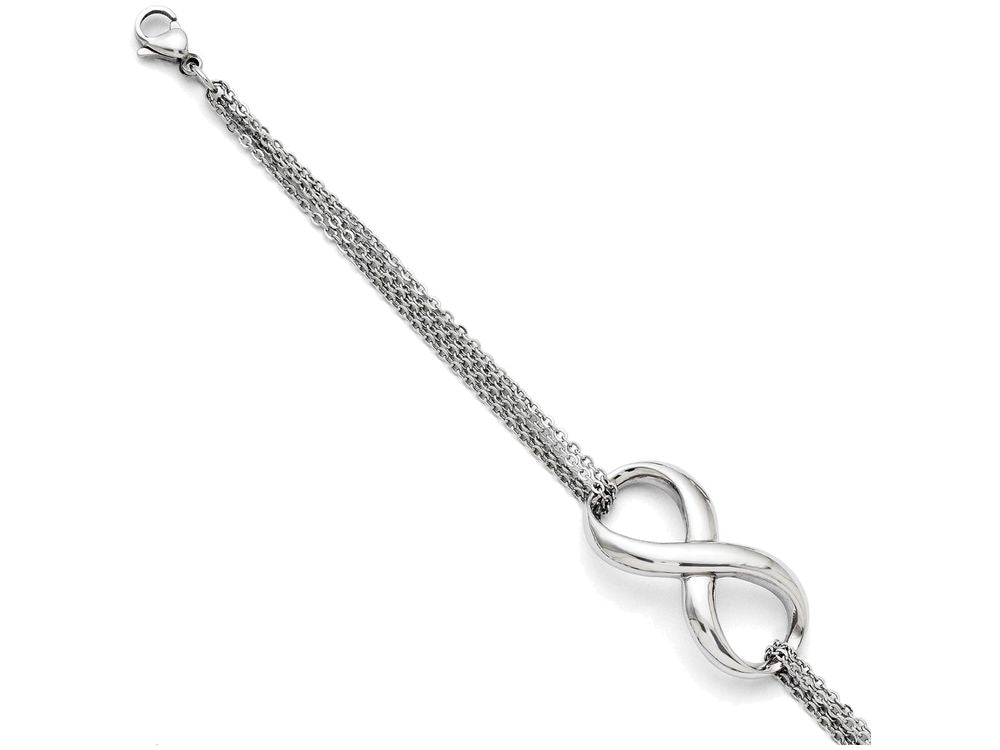 FJC Finejewelers Stainless Steel Polished Infinity Symbol Bracelet