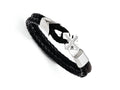 Chisel Stainless Steel Black Carbon Fiber 9in Bracelet