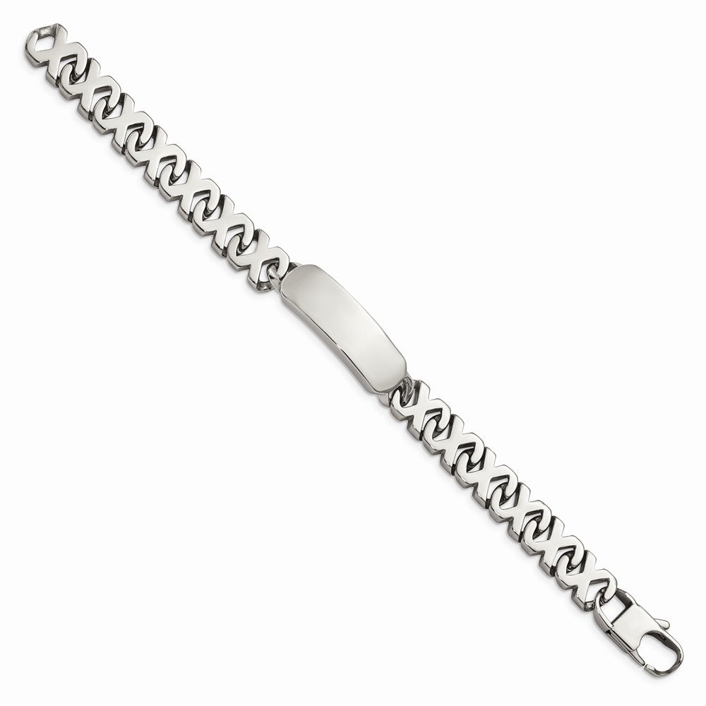 Chisel Stainless Steel Polished Id Bracelet