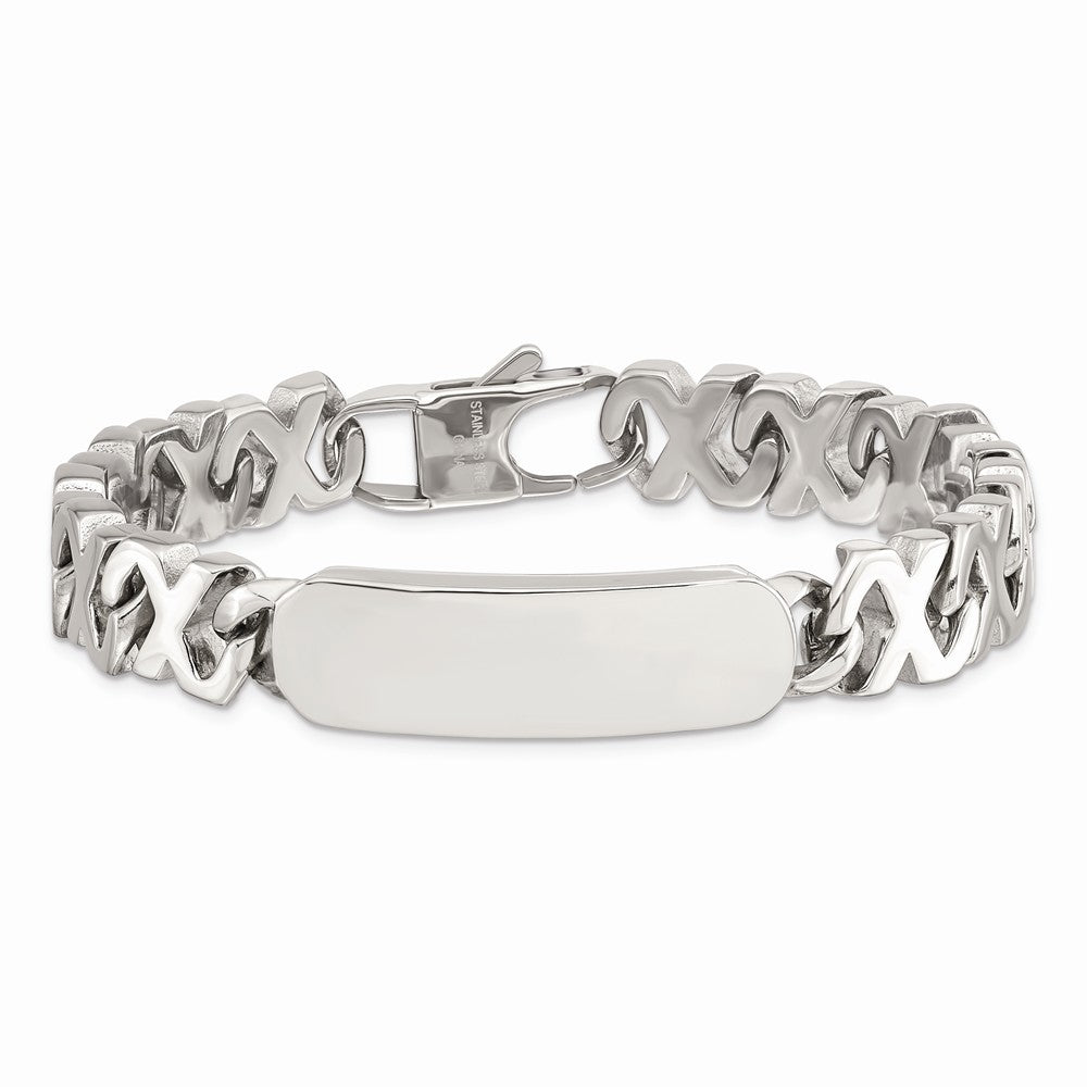 Chisel Stainless Steel Polished Id Bracelet