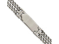 Chisel Stainless Steel Polished Adjustable 7.75 With 1/2 Inch Ext.  Id Bracelet