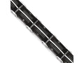 Chisel Stainless Steel Brushed and Polished Wire Black Ip-plated Bracelet