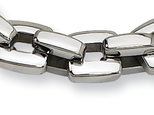 Chisel Stainless Steel Polished Bracelet - 9 inches