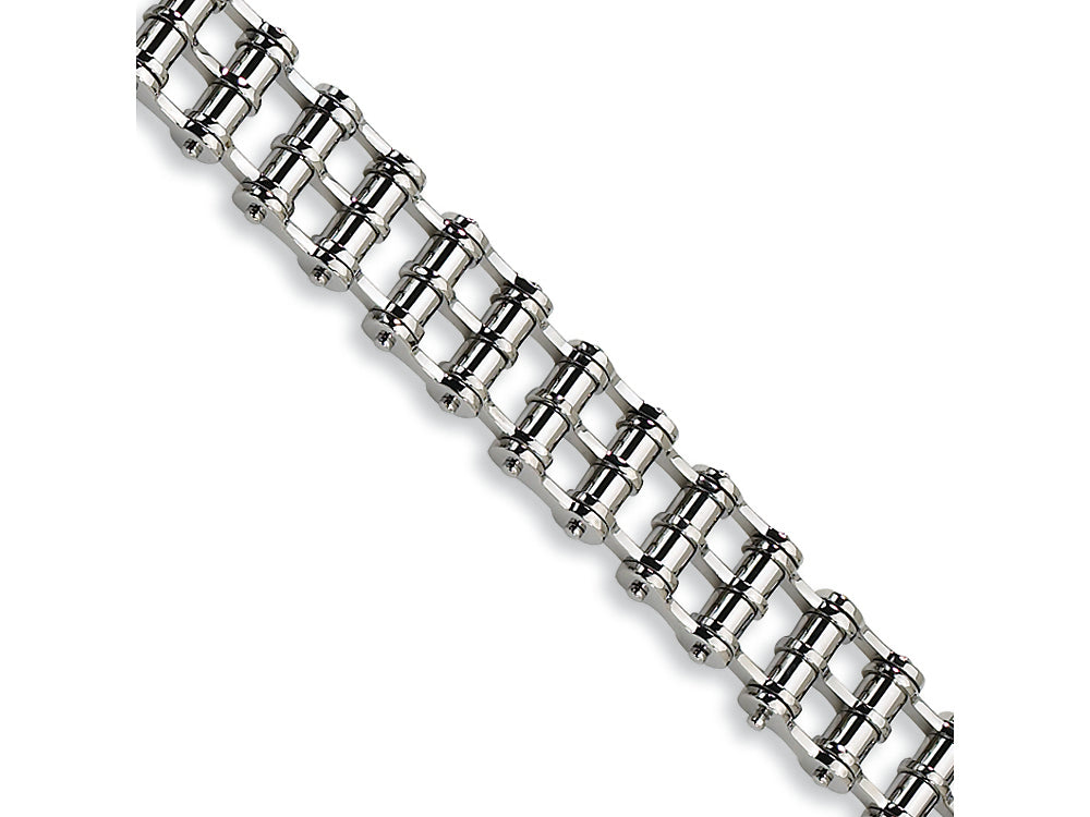 Chisel Stainless Steel Polished Bracelet - 8.5 inches