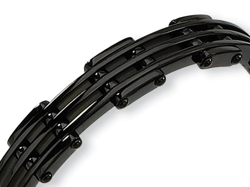 Chisel Stainless Steel Black Plating Bracelet