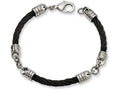 Chisel Stainless Steel Black Ip-plated Bracelet