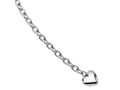 Chisel Stainless Steel Polished Open Link W/ Heart 8.5in Bracelet