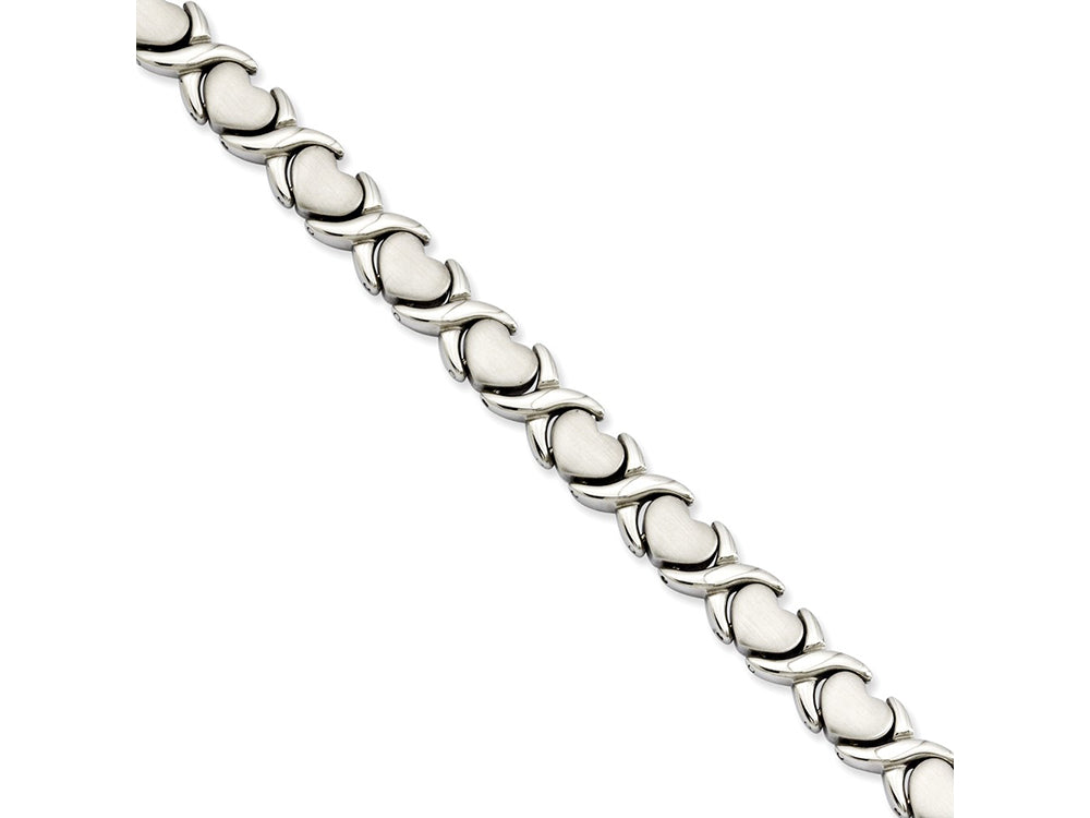 Chisel Stainless Steel Stampato 7.5in Bracelet