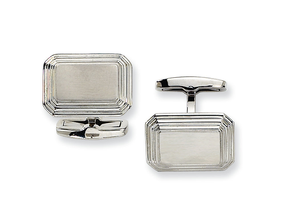 Chisel Stainless Steel Cuff Links