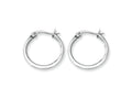 Chisel Stainless Steel 16mm Diameter Hoop Earrings