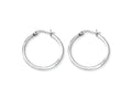 Chisel Stainless Steel 25mm Diameter Hoop Earrings