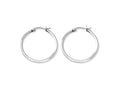 Chisel Stainless Steel 30mm Diameter Hoop Earrings