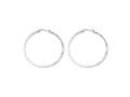 Chisel Stainless Steel 40mm Diameter Hoop Earrings
