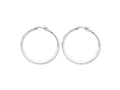 Chisel Stainless Steel 40mm Diameter Hoop Earrings