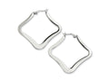 Chisel Stainless Steel Polished Hoop Earrings
