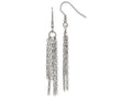 Chisel Stainless Steel Multistrand Box Chain Dangle Earrings