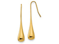 Chisel Stainless Steel Yellow Ip-plated Dangle Earrings