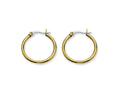 Chisel Stainless Steel Gold Ip Plated 26mm Hoop Earrings