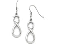 FJC Finejewelers Stainless Steel Polished Infinity Symbol Shepherd Hook Earrings