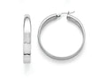 Chisel Stainless Steel Polished 6.75mm Hoop Earrings
