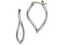 Chisel Stainless Steel Polished Wavy Hoop Earrings
