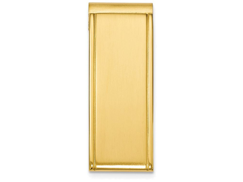 Chisel Stainless Steel Yellow Plated Money Clip