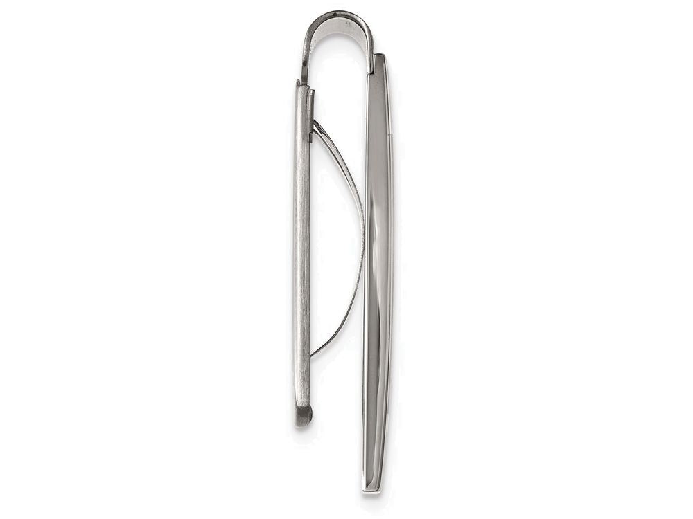Chisel Stainless Steel Polished Carbon Fiber Money Clip