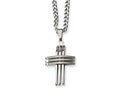 Chisel Stainless Steel Cross Necklace