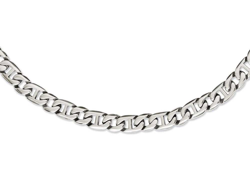 Chisel Stainless Steel Polished Links Necklace