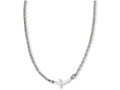 FJC Finejewelers Stainless Steel Polished Sideways Cross 18in Necklace