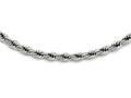 Chisel Stainless Steel Polished 7mm Rope Necklace