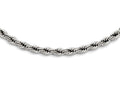 Chisel Stainless Steel Polished 7mm Rope Necklace