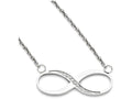 FJC Finejewelers Stainless Steel Infinity Polished CZ Necklace