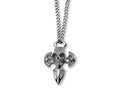 Chisel Stainless Steel Cross with Skull Necklace