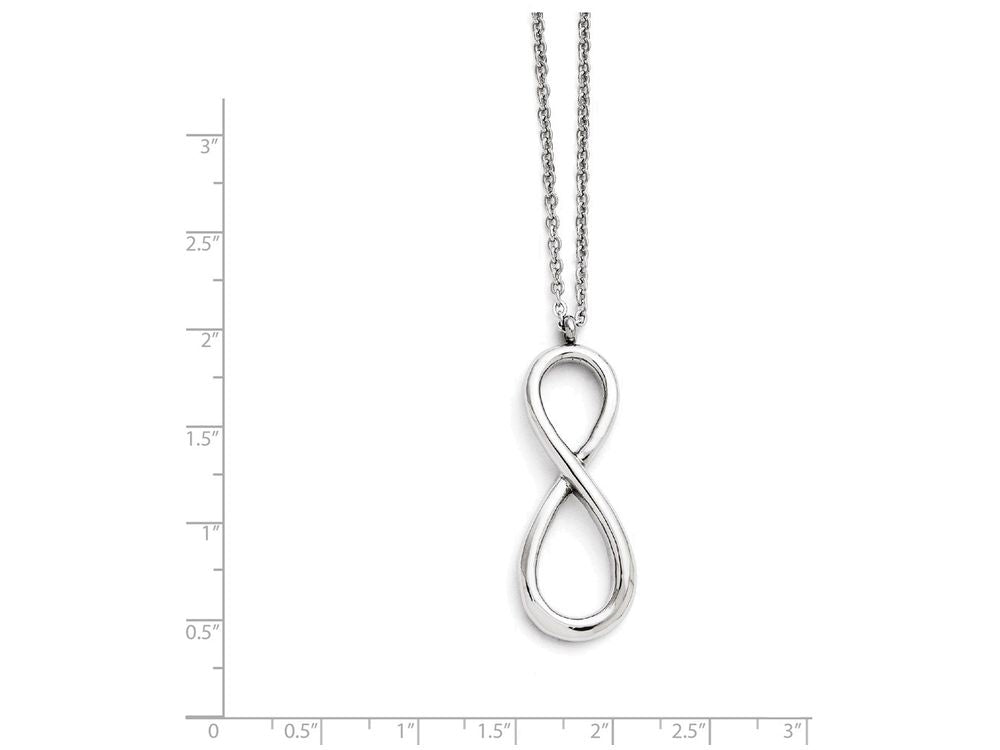 FJC Finejewelers Stainless Steel Polished Infinity Symbol Necklace