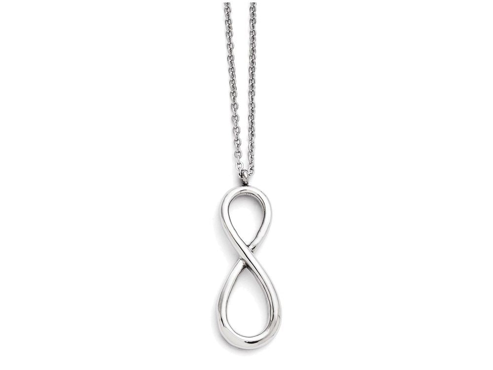 FJC Finejewelers Stainless Steel Polished Infinity Symbol Necklace