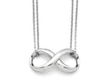 FJC Finejewelers Stainless Steel Polished Two Strand Infinity Symbol Necklace