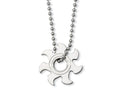Chisel Stainless Steel Sun Burst Necklace - 22 inches
