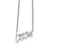 Chisel Stainless Steel Polished Love Necklace