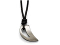 Chisel Stainless Steel Polished And Brushed Black Ip-plated Claw Necklace