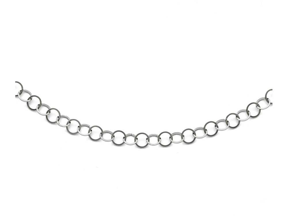 Chisel Stainless Steel Polished 6mm Circle Link Necklace