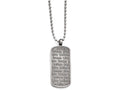 Chisel Stainless Steel Matte/antiqued Live/dream/believe Necklace
