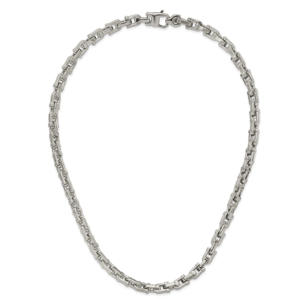Chisel Stainless Steel Brushed and Polished Necklace - 20 inches