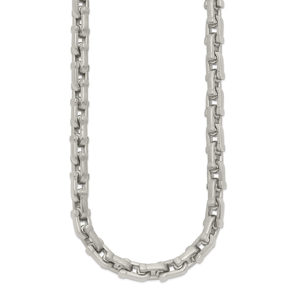 Chisel Stainless Steel Brushed and Polished Necklace - 20 inches